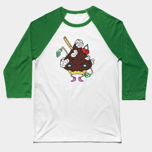 Cupcake friend (chocolate) Baseball T-Shirt